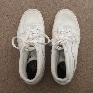 White High top Vans